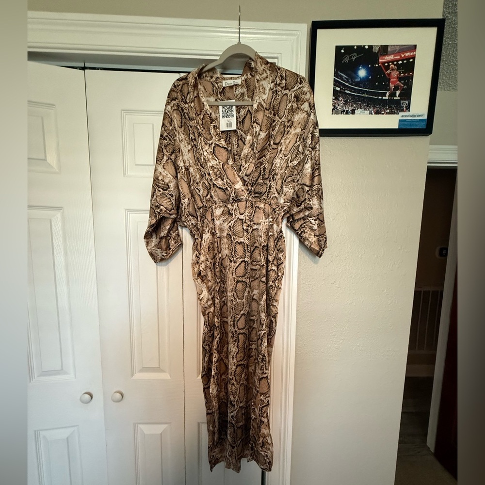 Python kimono dress NWT